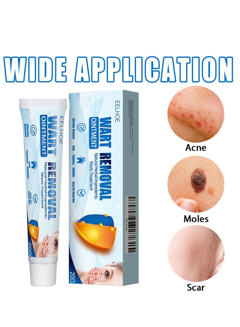 إيلهو امسح كريم إزالة الزوائد الجلدية ، الثآليل الطبيعية ومزيل الزوائد الجلدية ، مكونات طبيعية للاستخدام الآمن والسهل على الوجه واليدين والجسم 20 جرام - Image 5